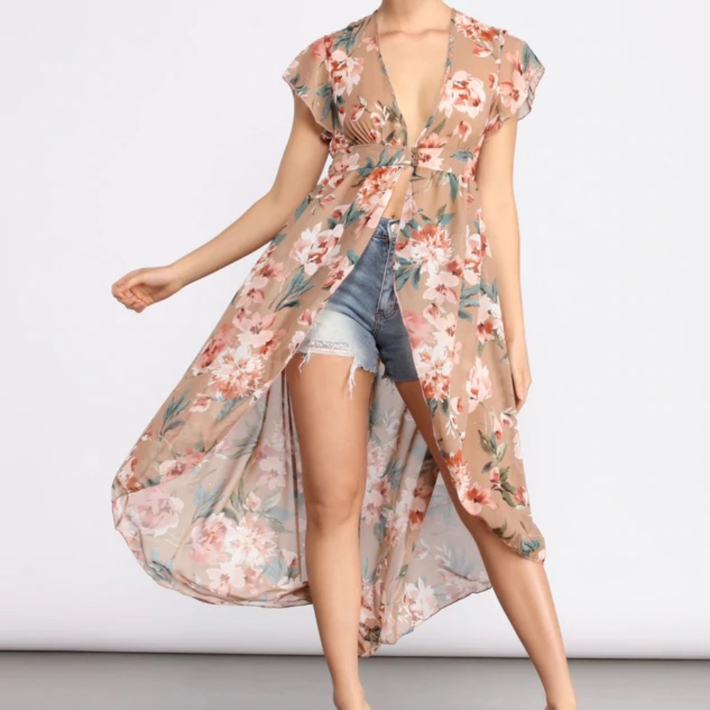 NEW floral duster kimono